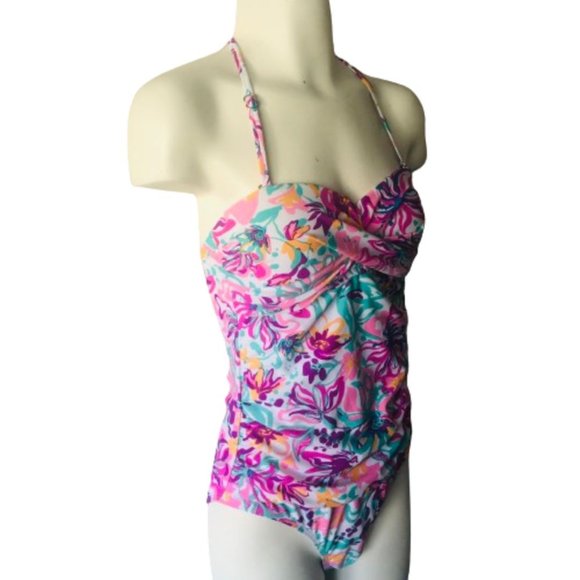 Stella Parker One Piece Swimsuit in Multi Color Size M - Picture 8 of 13